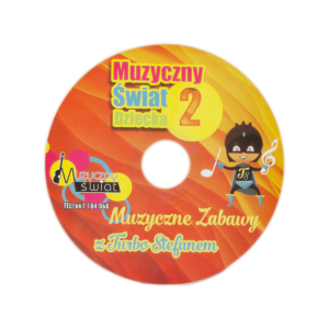 CD Muzyczny Świat Dziecka 2 z kolorową grafiką i postacią Turbo Stefana