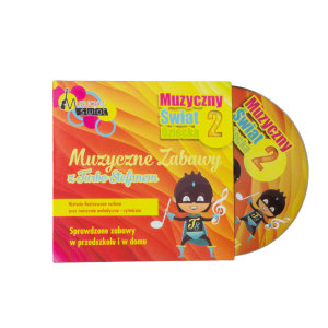Płyta CD Muzyczny Świat Dziecka 2 z kolorową okładką i ilustracją Turbo Stefana